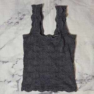 Intimately By Free People Love Letter Textured Gray Cami